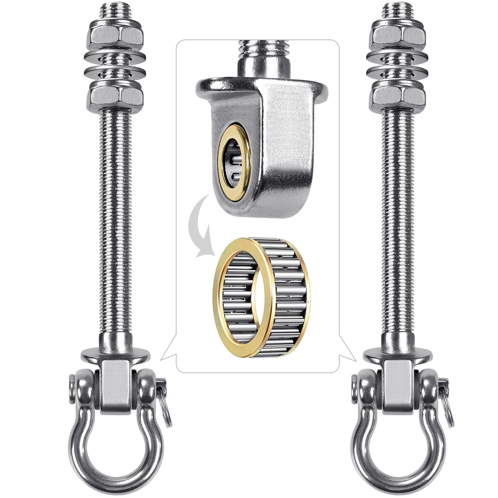 Amazon.com: BeneLabel Heavy Duty Swing Hangers with Bearings - Set